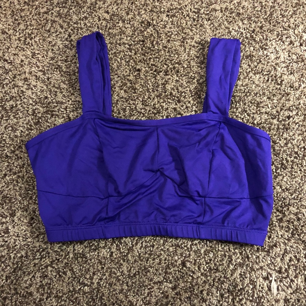 Purple sports bra